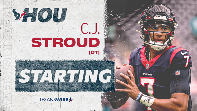 Texans announce No. 2 overall pick C.J. Stroud will be Week 1 starter