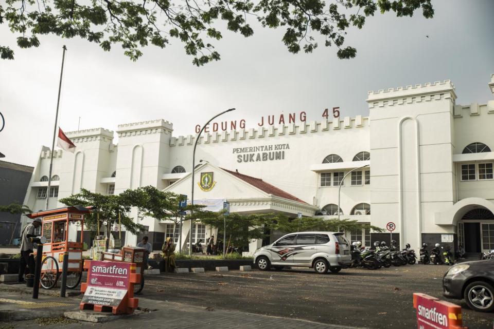 A government building in Sukabumi Regency. Sukabumi is known for its high divorce rate.