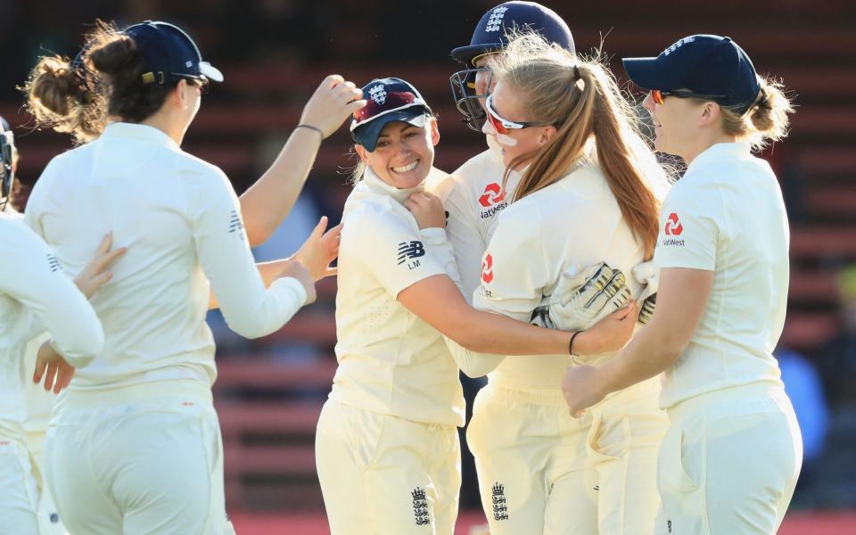 Sophie Ecclestone takes two wickets on England debut as Ellyse Perry's 70* leaves Ashes Test finely balanced