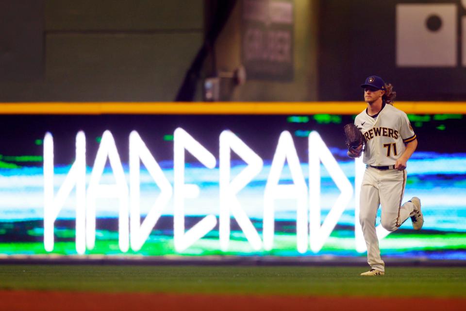 Closer Josh Hader leads the majors with 29 saves.