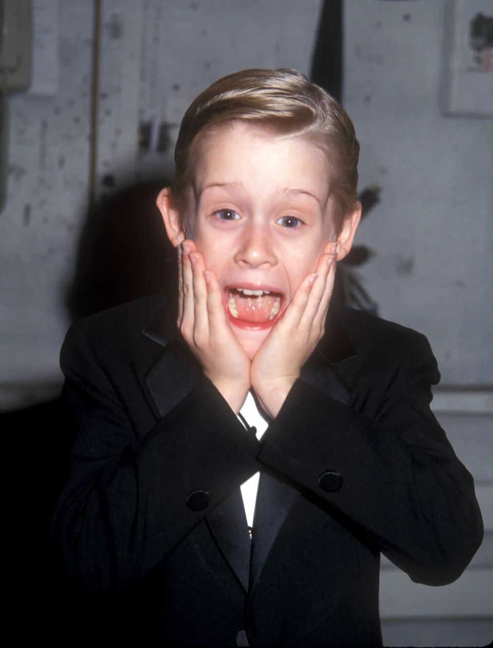 MacCaulay Culkin at the American Comedy Awards at the Shrine Auditoirum in Los Angeles, California in 1991. in Los Angeles, California (Photo by Barry King/WireImage)