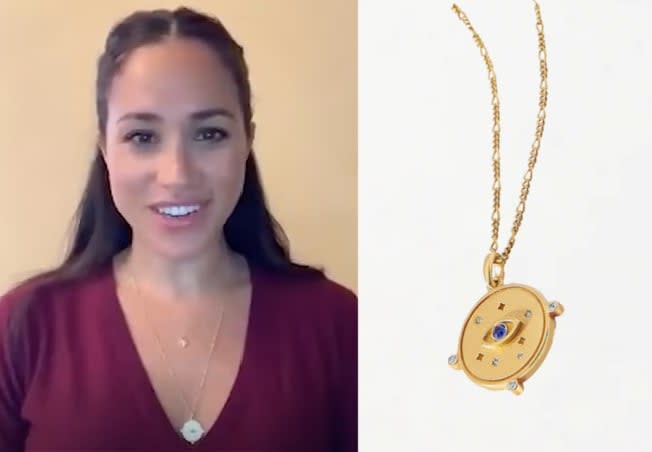 meghan markle evil eye necklace