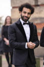 Mohamed Salah poses for photographers upon arrival at The Earthshot Prize Awards Ceremony, in London, Sunday, Oct. 17, 2021. (AP Photo/Scott Garfitt)