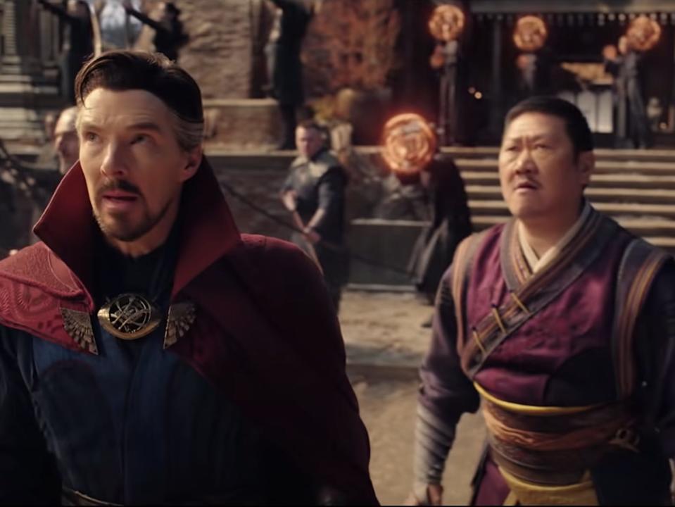 Benedict Cumberbatch as Doctor Strange and Benedict Wong as Wong in "Doctor Strange in the Multiverse of Madness."