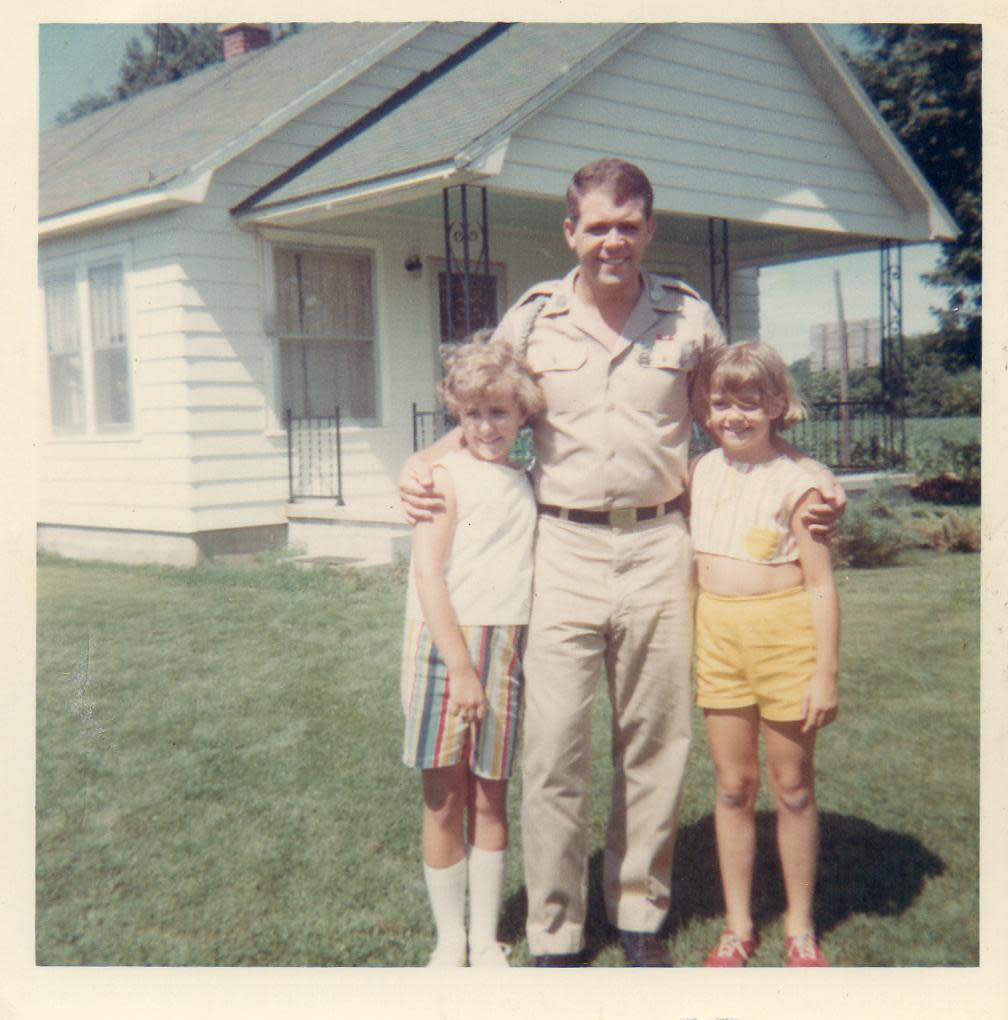 Dick Wolfe poses with his sister, Carolyn (left) and a friend shortly before he headed to serve in Vietnam.