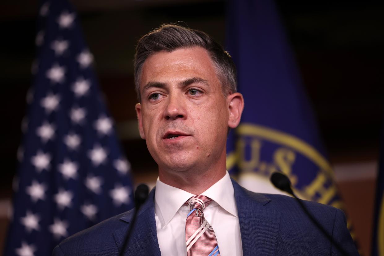 Rep. Jim Banks (R-Ind.) speaks at a news conference on July 21, 2021 in Washington, D.C.
