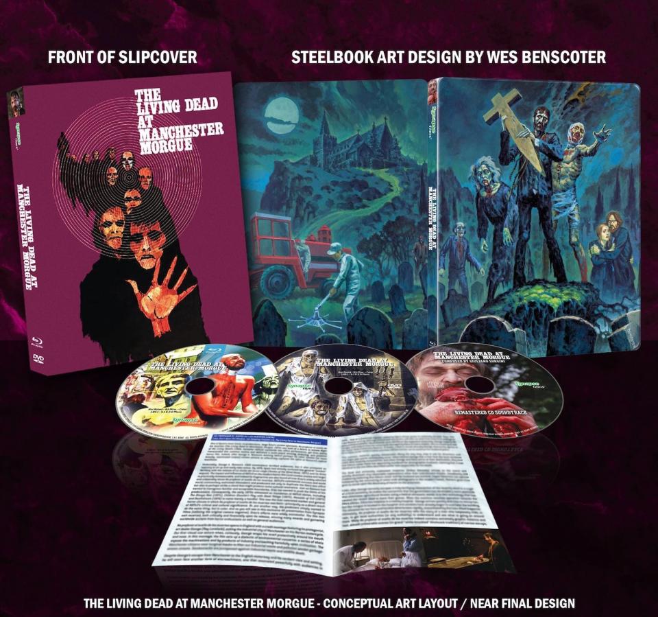 Synapse's steelbook 4K Blu-ray release of The Living Dead at Manchester Morgue.