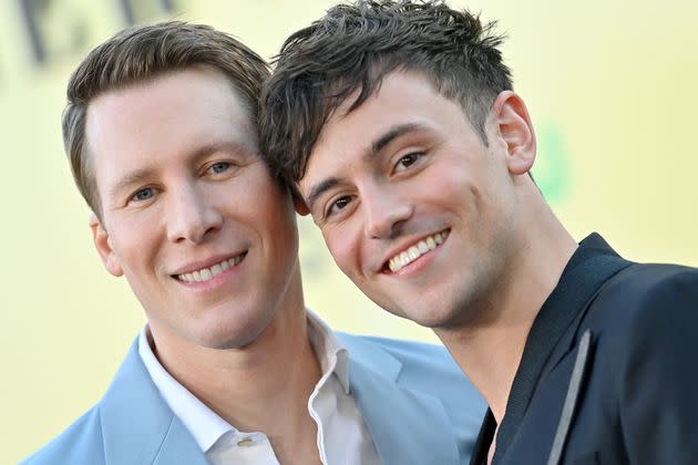 Dustin Lance Black and Tom Daley (Photo: Axelle/Bauer-Griffin via Getty Images)