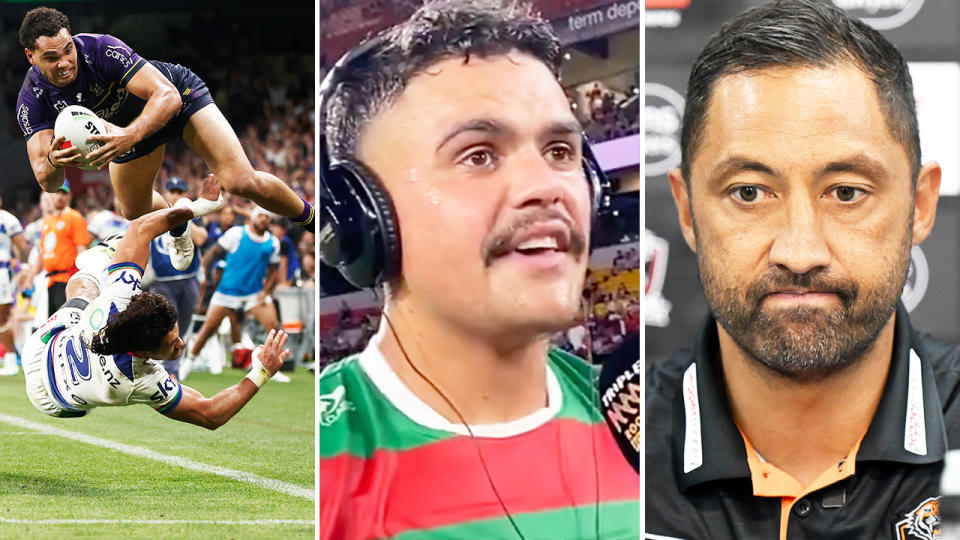 Xavier Coates, Latrell Mitchell and Benji Marshall.