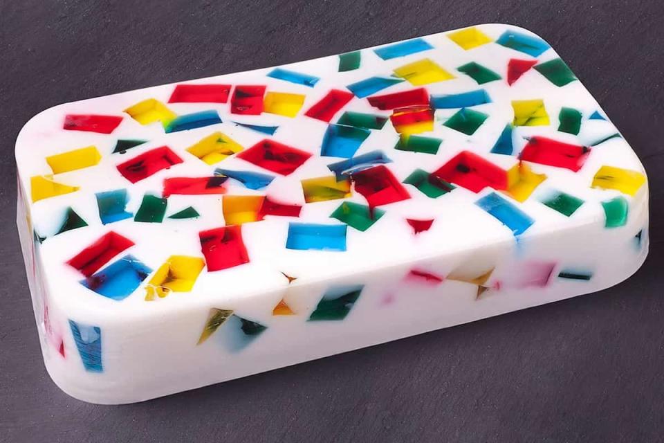 cómo preparar gelatinas de mosaico 