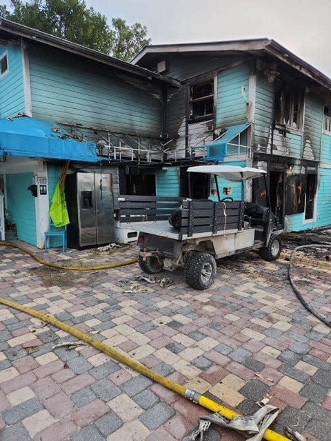 A fire early Monday morning (Nov. 27, 2023) caused significant damage to the Welcome Center/Boathouse Restaurant building at The Island Club at North Captiva. There were no injuries.