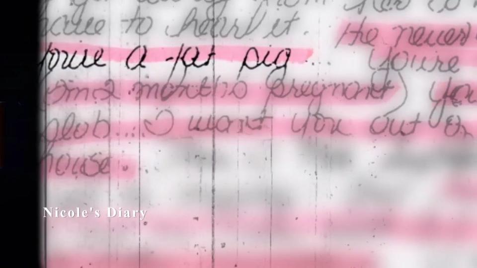 Nicole Brown Simpson recalled the verbal abuse her husband inflicted on her in her diary.