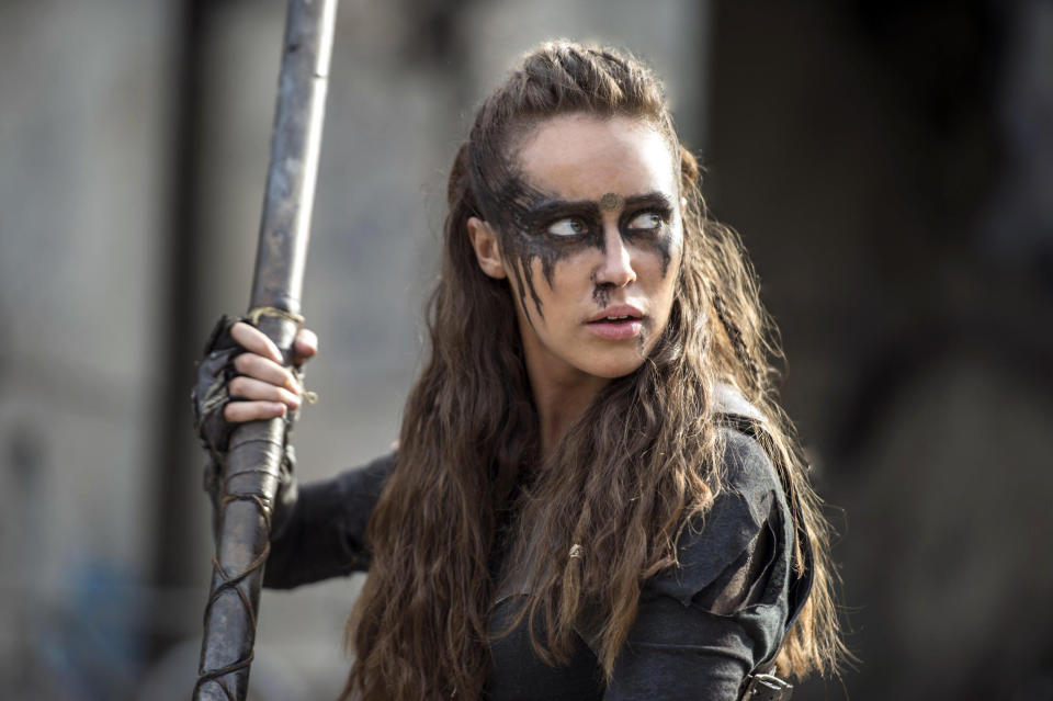 Lexa with a spear