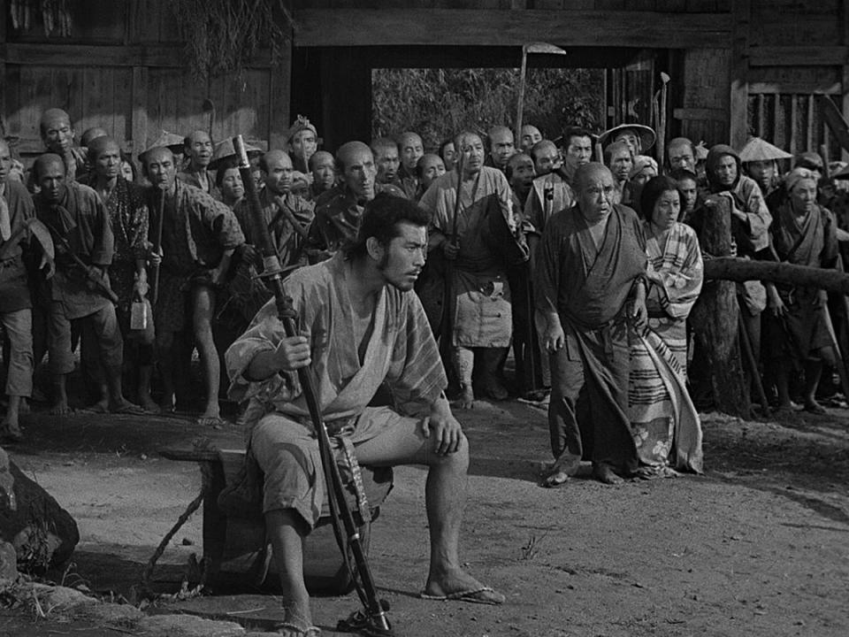 Toshiro Mifune in 'Seven Samurai.' The 1945 classic Japanese film, directed by Akira Kurosawa, has gotten a 4K restoration and will be re-released to theaters.