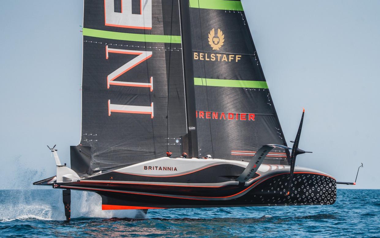 Code-named RB3, Sir Ben Ainslie's America's Cup challenger is finally out on the water