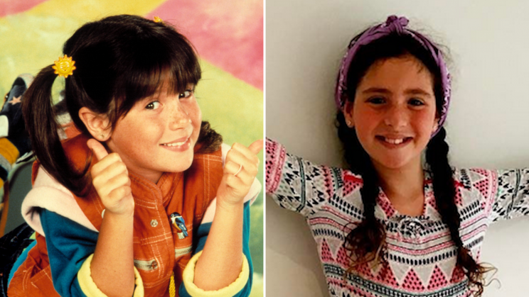 Soleil Moon Frye’s 9-year-old daughter, Jagger (right), bears an uncanny resemblance to her mom as Punky Brewster (left).