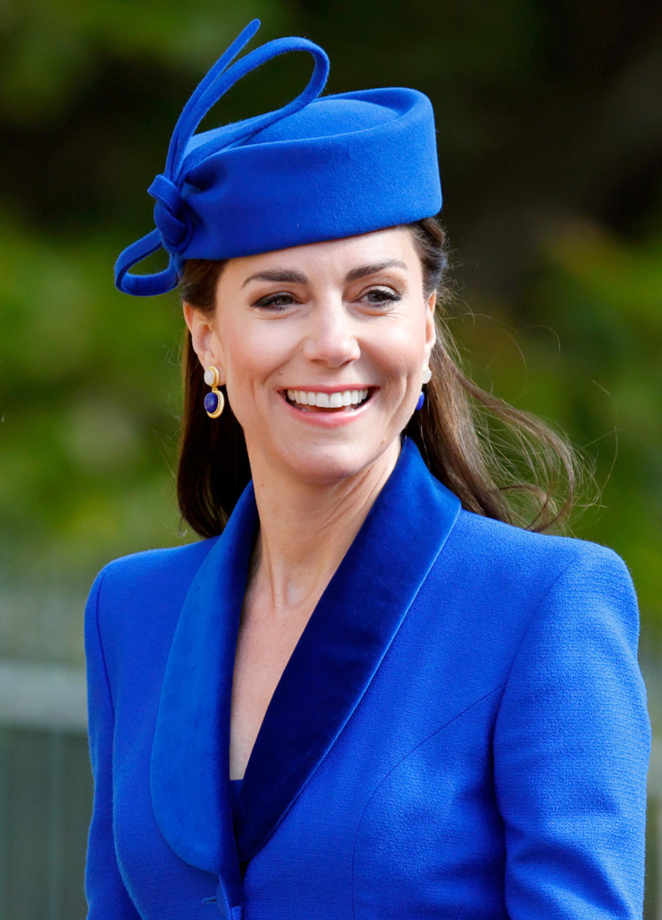 Catherine, Princess of Wales attends the traditional Easter Sunday Mattins Service at St George's Chapel, Windsor Castle on April 9, 2023 in Windsor, England