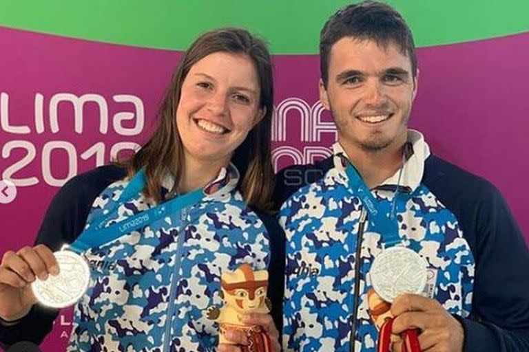 Eugenia Bosco y Mateo Majdalani fueron medalla de plata en los Juegos Panamericanos Lima 2019