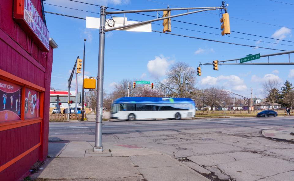 A look Friday, Feb. 23, 2024, at Jollof Buka, a restaurant at the corner of West Washington Street and Belleview Place on the west side of Indianapolis.