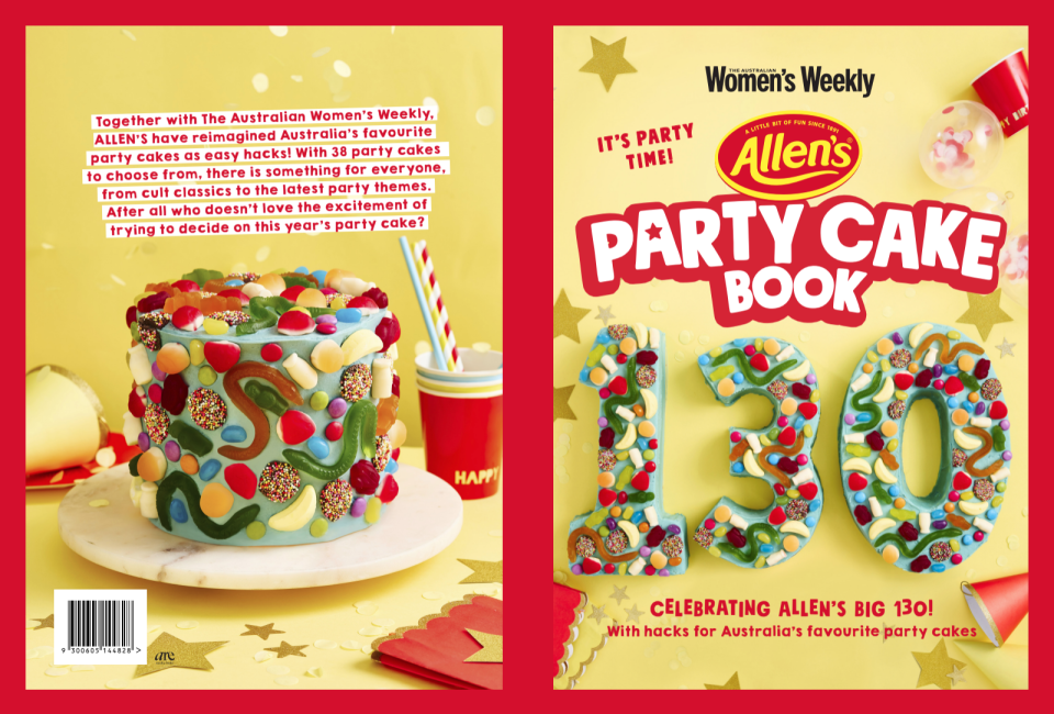 Party Book cake by Allen's Lollies and the Australian Women's Weekly