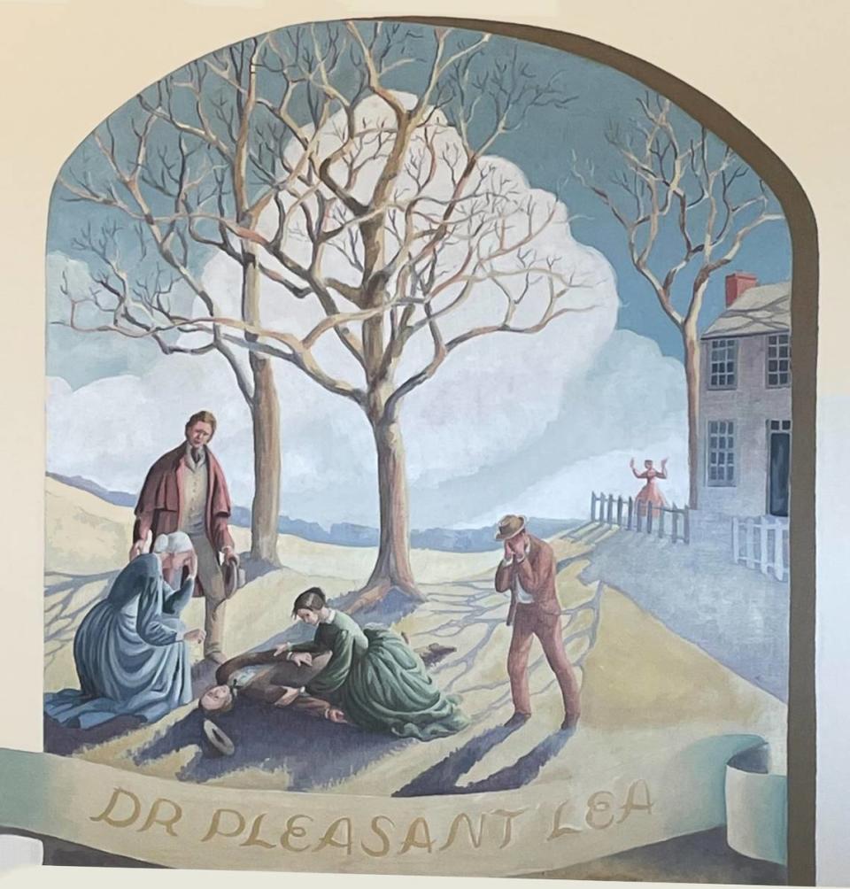 “Dr. Pleasant Lea,” mural by Aileen Franklin
