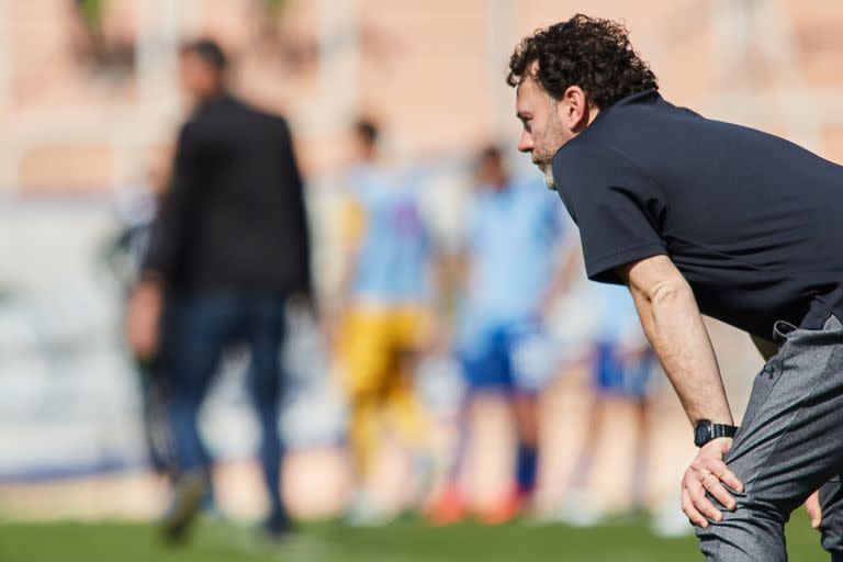 Foto archivo: Gabriel Milito, durante un partido de Superliga Argentina, entre Godoy Cruz y Estudiantes de La Plata, fecha 4. Estadio Malvinas Argentinas. Mendoza, domingo 25 de agosto de 2019.