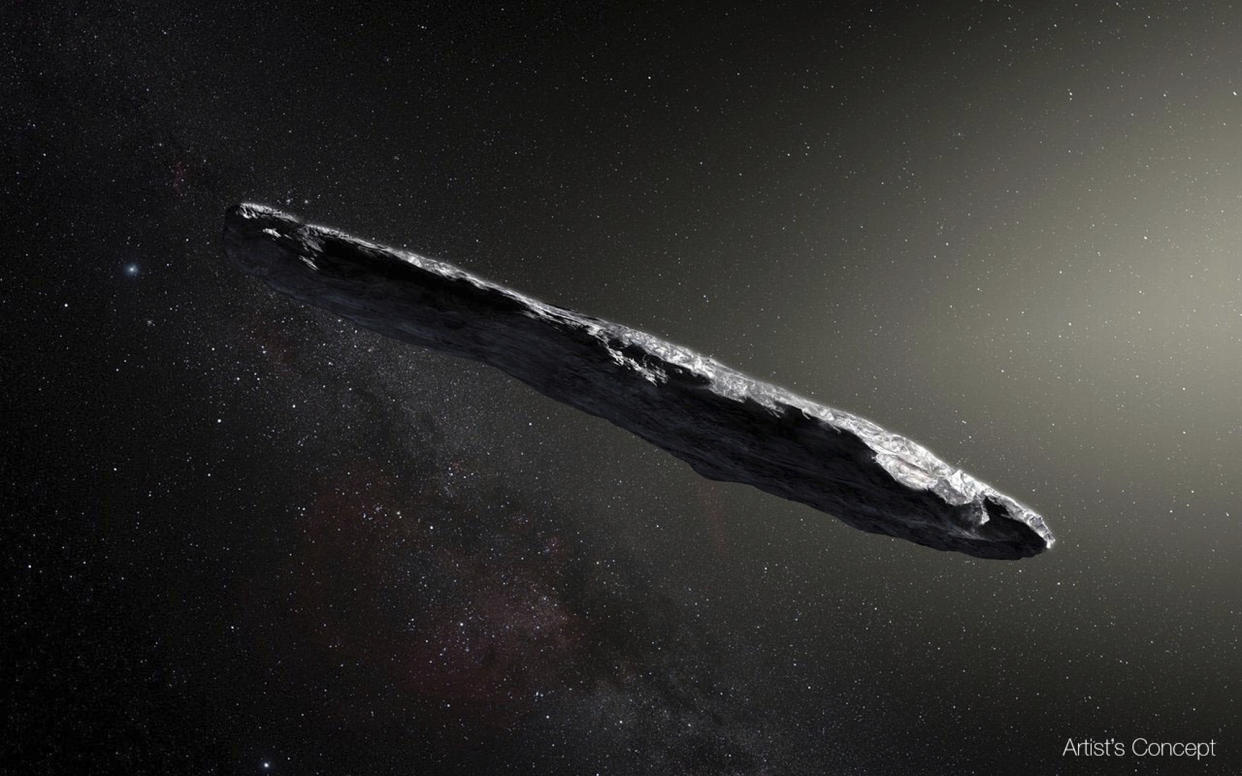 The strange interstellar object was first spotted late last year (ESA)