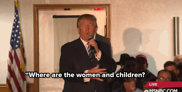 Donald Trump Would Look Syrian Refugee Kids in the Face and Tell Them They're Not Welcome