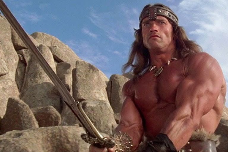 Conan el bárbaro, película de 1982 donde Arnold Schwarzenegger daba sus primeros pasos y saltaba del fisicoculturismo a la actuación