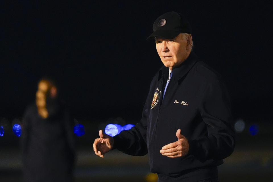 President Joe Biden walks to his car after stepping off of Air Force One at Dover Air Force Base in Delaware, Wednesday, July 17, 2024. Biden is returning to his home in Rehoboth Beach, Del., to self-isolate after testing positive for COVID-19. (AP Photo/Susan Walsh)