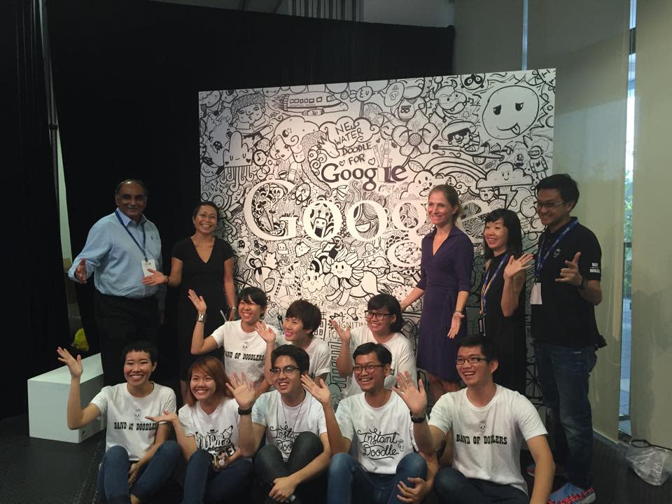 A large doodle drawn by a team of doodlers from Band of Doodlers.