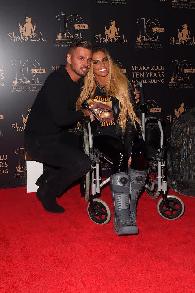 Carl Woods and Katie Price (Photo: Ricky Vigil M via Getty Images)