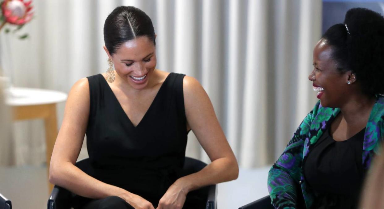 Meghan Markle’s Everlane jumpsuit has been given a summer update. (Getty Images) 