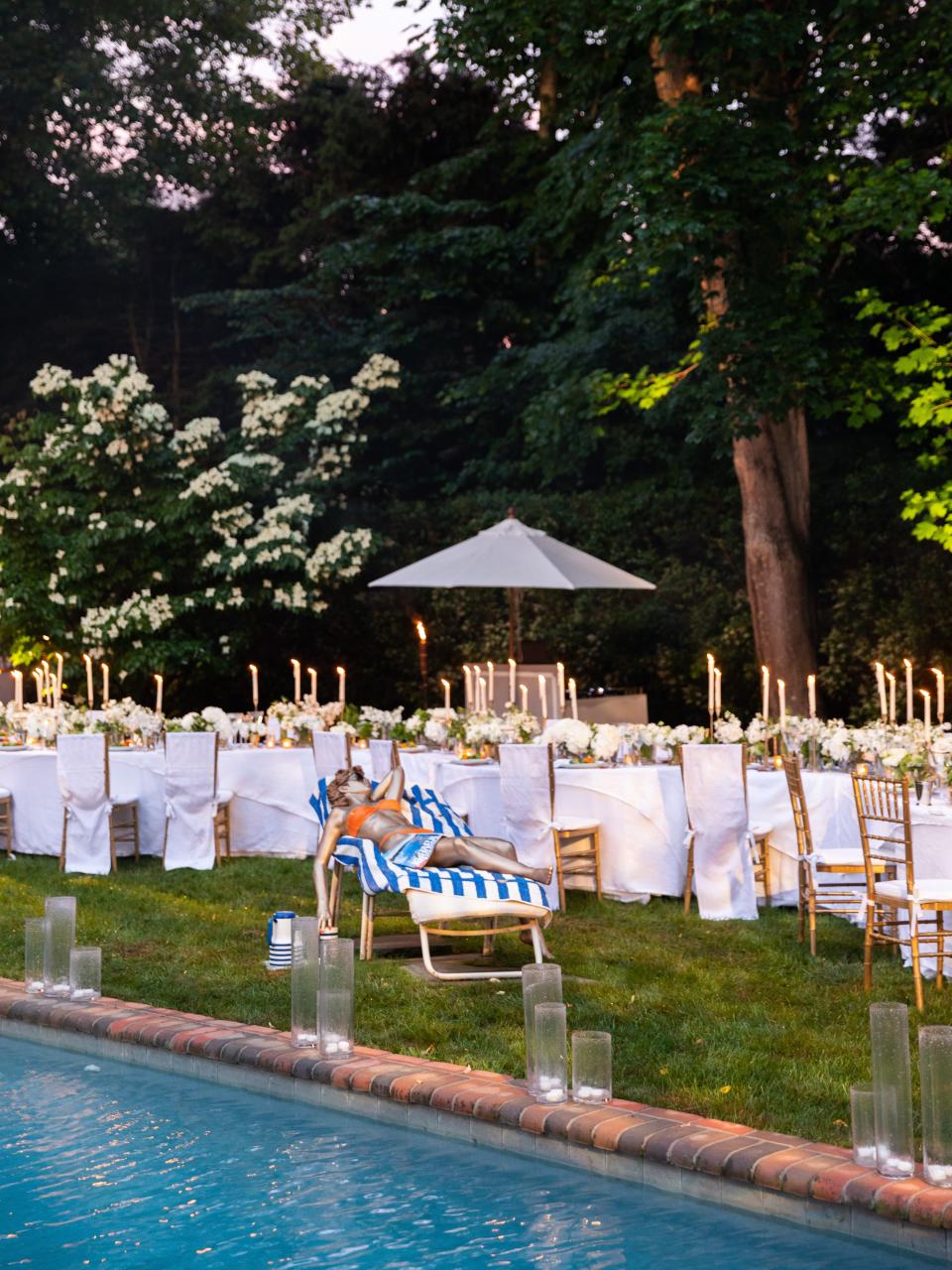 The Bride and Groom Said Their Vows Beneath a Floral Chuppah at This Hamptons Backyard Wedding