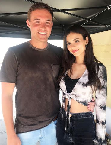 <p>Victoria Justice/Instagram</p> Peter Weber and Victoria Justice in 2020