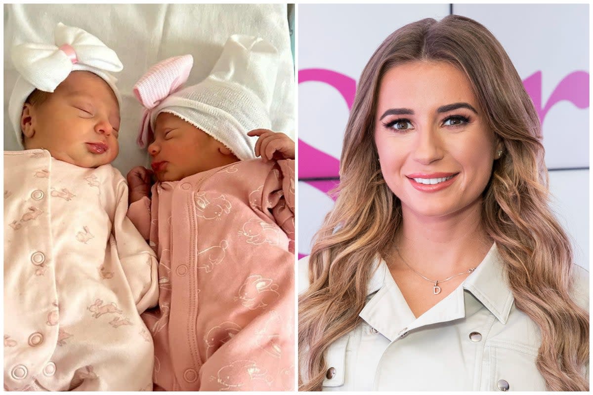 Dani Dyer has given birth to twins  (Instagram/Getty)