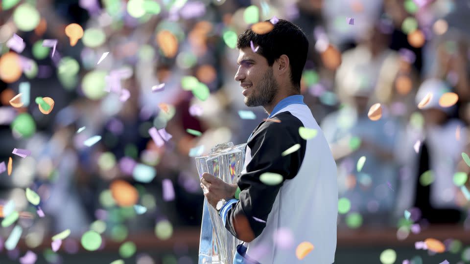 This was Alcaraz's first ATP Tour title since winning Wimbledon last year. - Matthew Stockman/Getty Images