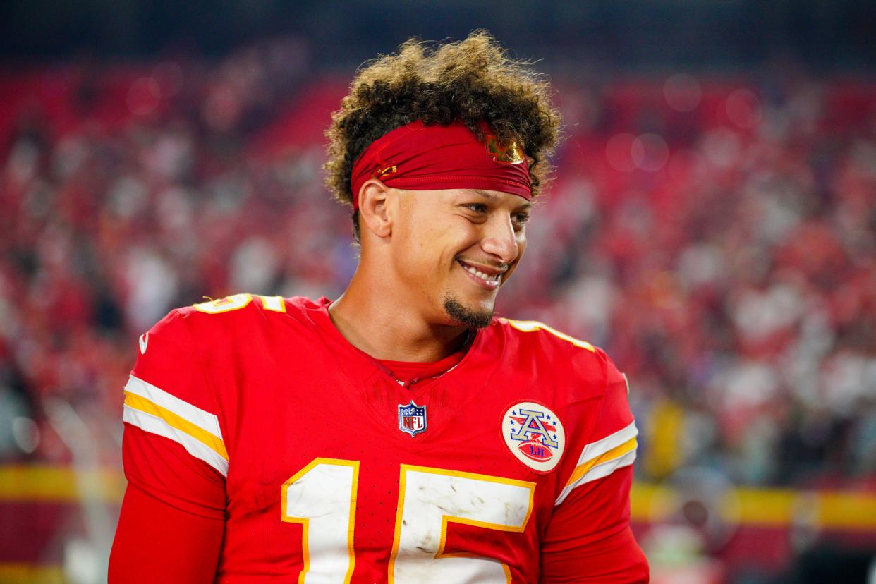 Patrick Mahomes, who is in his eighth NFL season, is a two-time league MVP and six-time Pro Bowl selection.