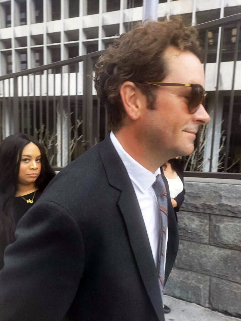 Danny Masterson is seen leaving court