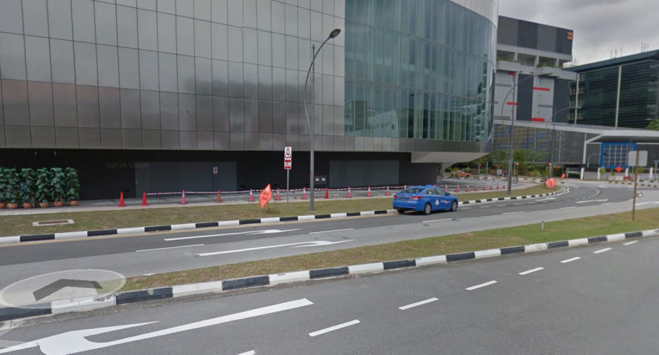 A screenshot from Google street view of the location where the incident occurred.