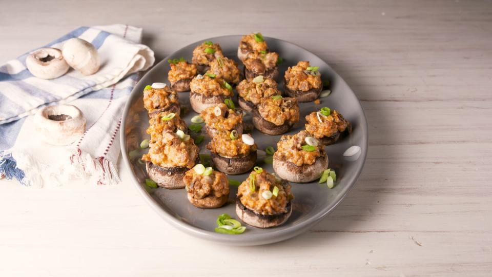 sausage stuffed mushrooms