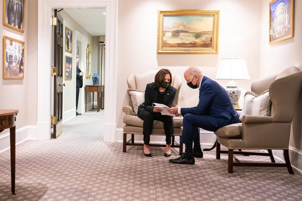 Vice President Kamala Harris and President Joe Biden