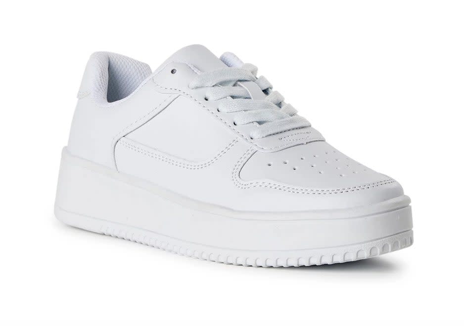 A white sneaker