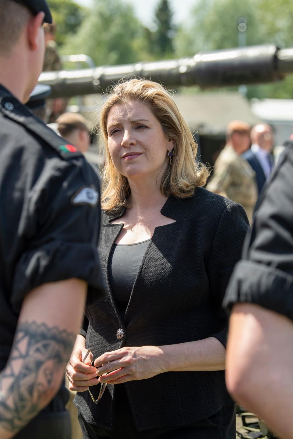 Penny Mordaunt, a Navy reservist, was sacked as defence secretary by Boris Johnson in 2019 (PA Media)