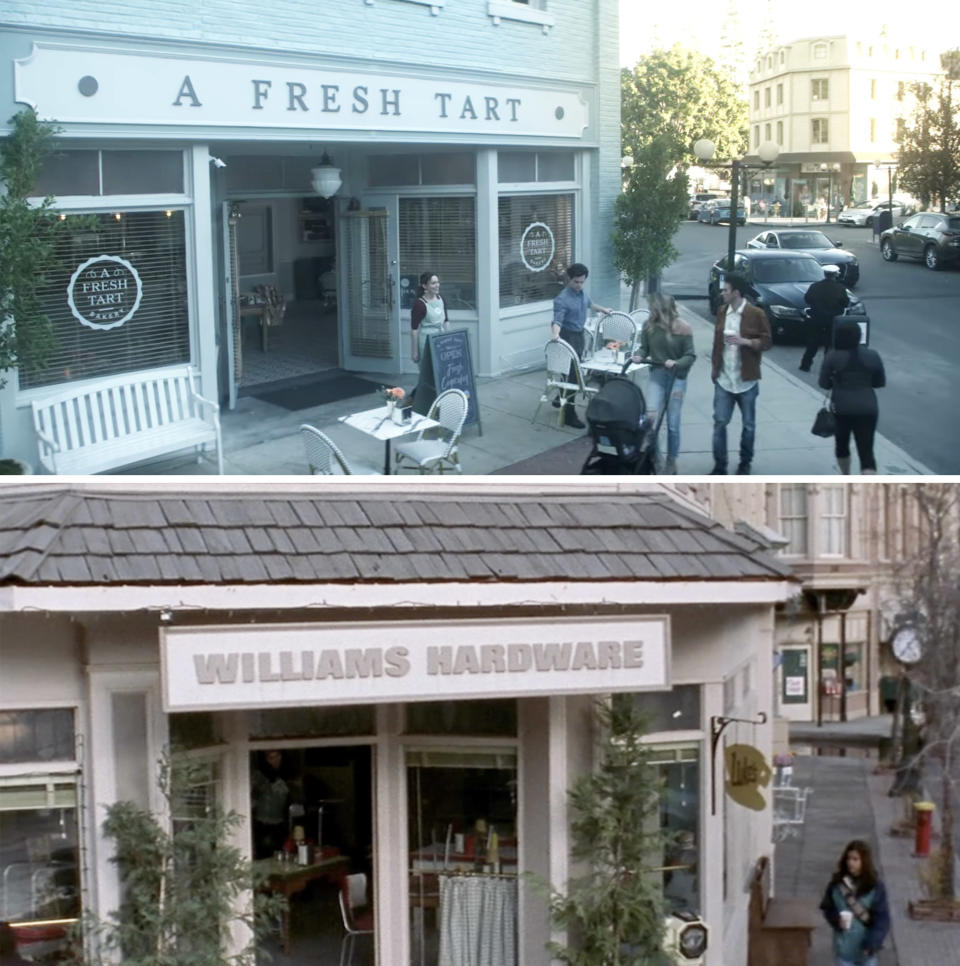 A Fresh Tart storefront vs Luke's Diner