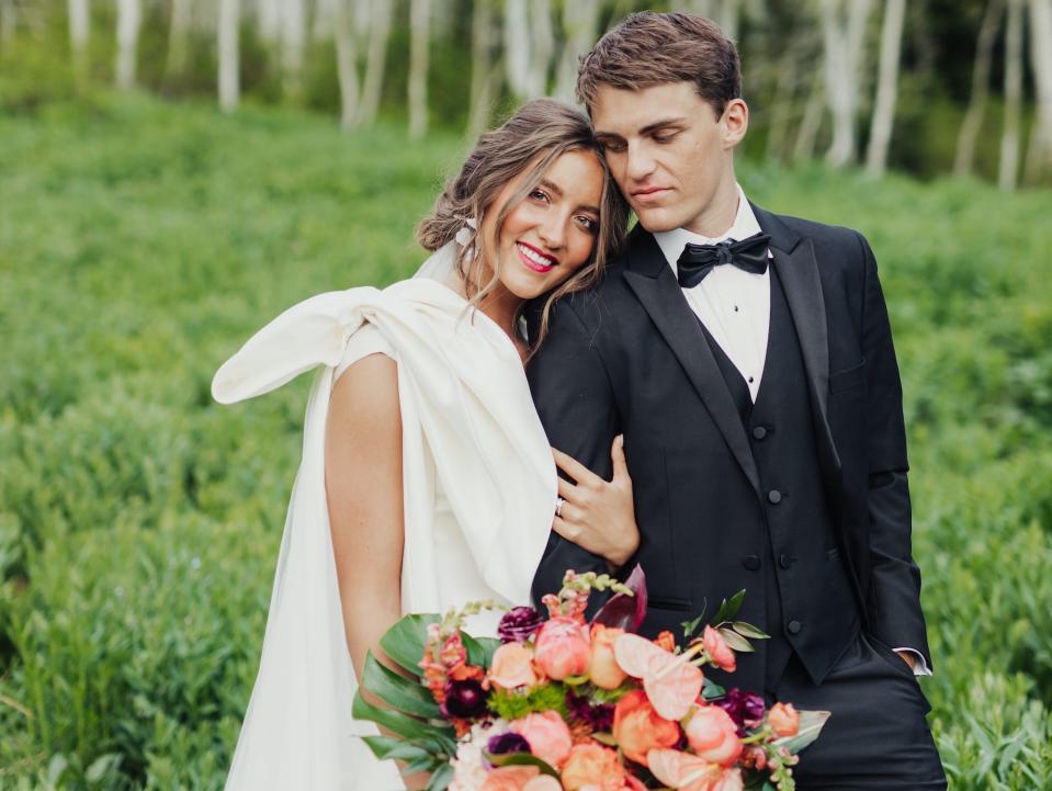 aspen tree bridal session 267