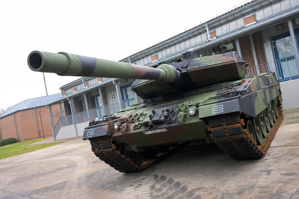 Ein deutscher Panzer vom Typ Leopard 2. (Bild: Reuters)