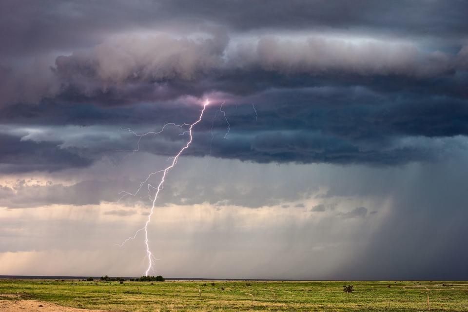 <p>Getty Images</p> Lightning strike