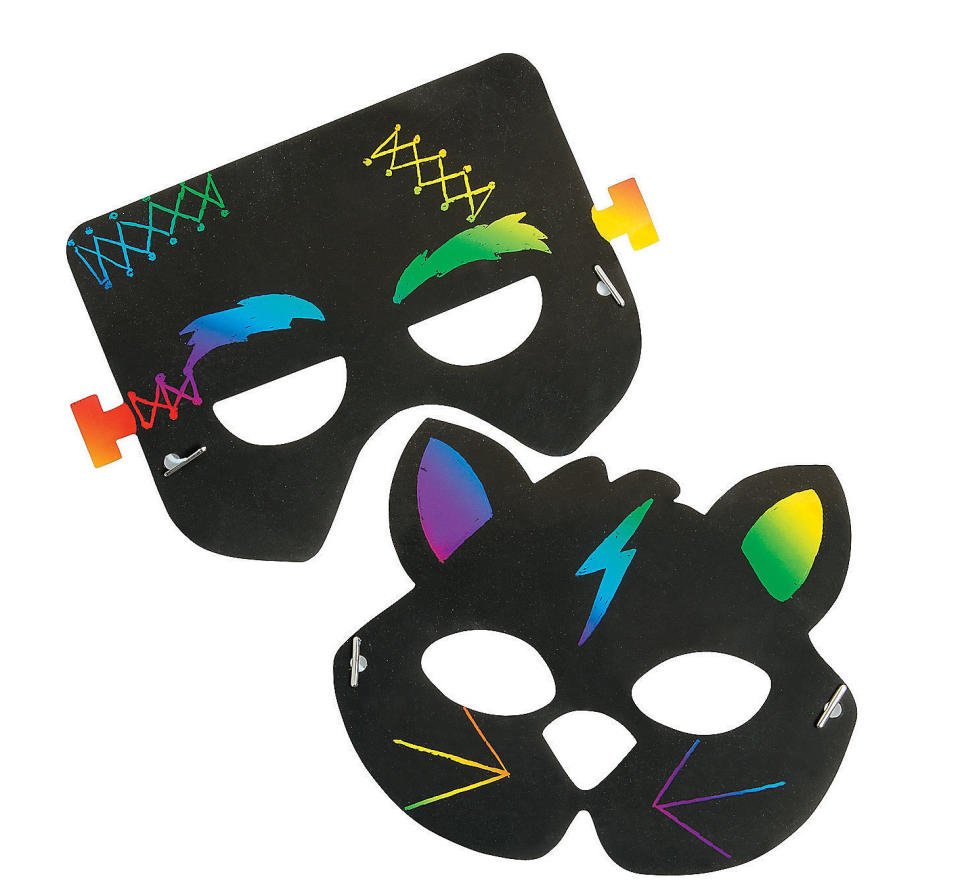 Magic Color Scratch Animal Masks