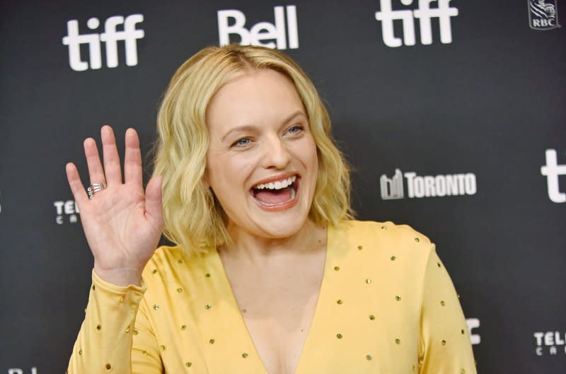 Elisabeth Moss discusses the final season of "The Handmaid's Tale" during an interview for "The Veil." File Photo by Chris Chew/UPI